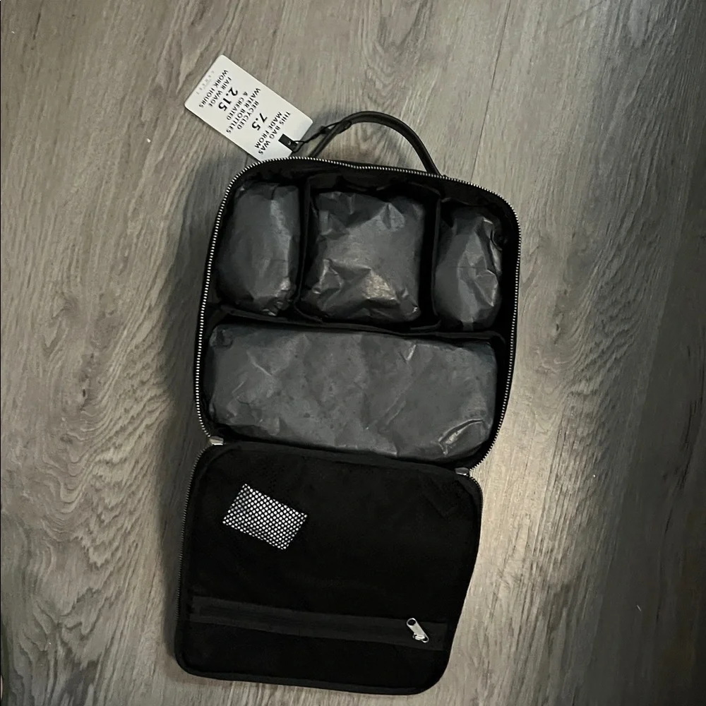 Sephora Black Multicolor Graphic Toiletry Bag